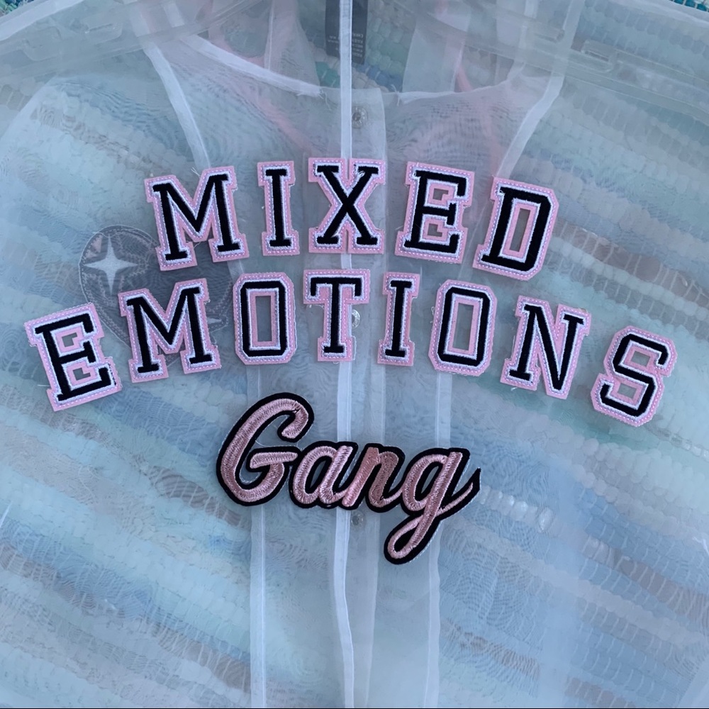 Transparent Embroidered Mixed Emotions Jacket - Picture 2 of 5